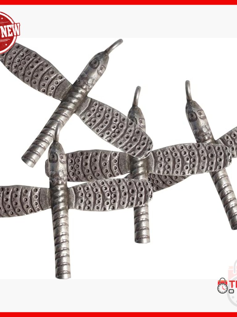 Large Silver Dragonfly Bead For Jewelry Making, 44mm Craft Supply